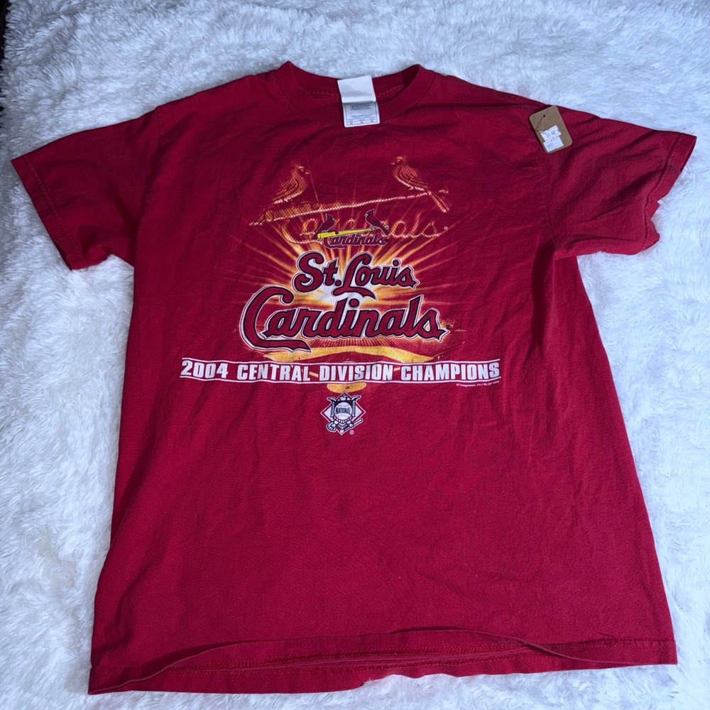 Tennessee River St Louis Cardinals‎ T-Shirt Mens M Red Excellent 2004 Champions